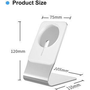 Aluminum Stand for  Charger Desktop Phone Holder Compatible for Apple  Charging for  13 12 Pro Max Mini