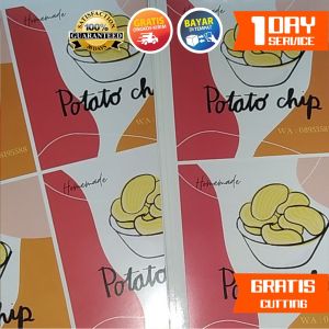 NTSQV CETAK STIKER VINYL KOTAK PERSEGI TERMURAH BERKUALITAS MEREK DISTRO STICKER PUTIH & TRANSPARAN