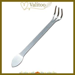 [Valitoo] 1 cái mới bằng thép không gỉ gốc Rake Bonsai Chậu cây 3-prong nới lỏng đất công cụ cầm tay chống gỉ Rake nhà làm vườn công cụ