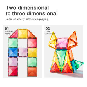 Đồ chơi Mideer xếp hình nam châm ánh sáng cầu vồng Mideer Colorful Magnetic Tiles Marble Run 100 chi tiết 3 mẫu cho bé từ 3 tuổi trở lên