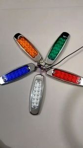 1 Pc - Car and Truck Marker 12V/24V LED Waterproof  Side Marker Indicator Light Auto Warning Light