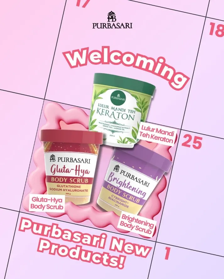 lulur glutathione Lulur Purbasari 200 gr BPOM – Body Scrub Gluta-Hya Kulit Cerah & Halus