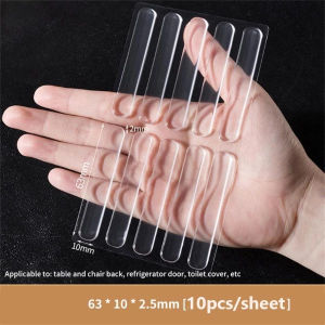 (COD)20Pcs Clear Soft Silica Gel Baby Protection Anti-collision Door StickerDoor Stopper Toilets Drawer Door Cabinets Anti-collision Silicone