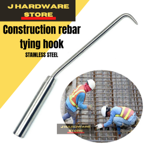 Stainless steel Construction Rebar Binding Hook Steel Wire Knot Pliers Deformed Rod Tying Tool