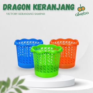 Dragon Victory Tempat Sampah Jaring Minimalis Keranjang Plastik 27cm