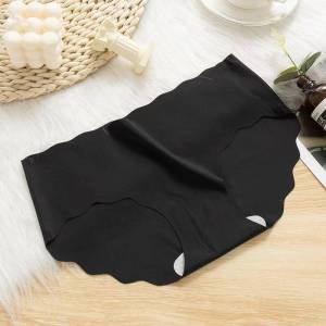 Korean Ladies Seamless Ice Silk Ripple Panties Underwear (63)