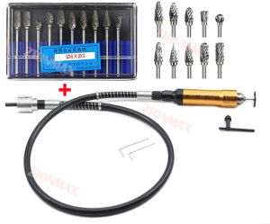 Mesin Bor Kabel Selang Fleksibel Tuner Cuner Foredom- Universal - Mini Grinder CNC 6MM PORTING HANDPIECE