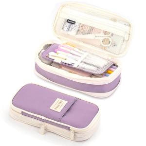 Large Storage Pencil Case Cute Pen Bag with Zipper Big Capacity Pouch Organizer for Office School