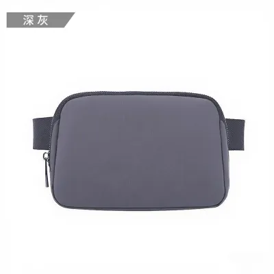 Simple and stylish nylon waterproof sports waist bag and chest bag