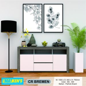 Trenz Furniture - Credenza Lemari Kabinet SideBoard Meja TV Matkens Bremen