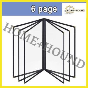 HOME + HOUND 7size Menu Cover Cook Book Transparent Holder 1/2/3/4/6/8/10 Page A4 Size Restaurant Cafe Bar Coffee Shop Store