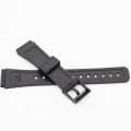 Watch Band Replacement Strap For Casio W800H Black PU Resin Plastic Wrist Strap SGW400H 18mm F91W/F84/F105/108/A158/168/AE1200/1300 Watch Accessories. 