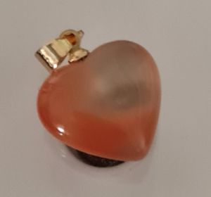 Reddish Orangey Heart Shape Pendant