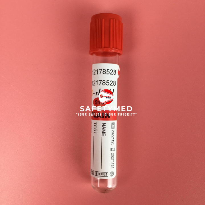 VACUTAINER BLOOD COLLECTION TUBE RED TOP PER PIECE 5ML Lazada PH
