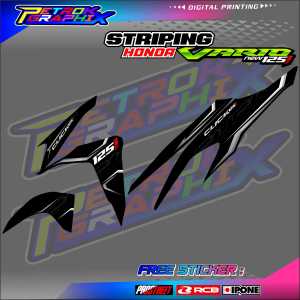 STRIPING VARIASI HONDA VARIO 125 NEW / STICKER LIST MOTOR HONDA VARIO 125 BARU