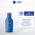 NIVEA Sun Protect & Moisture Lotion Body Sunscreen with SPF 50, 75ml. 