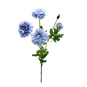 PURETEN 54CM Artificial Silk Flowers Artificial Silk 4 Heads Design Chrysanthemum Arrangement Home Garden Bridal Bouquet Faux Flowers Bouquet Home Decor