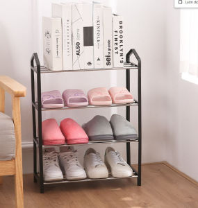 Kệ Để Giày Dép Đa Năng Dễ Tháo Lắp 4 Tầng Màu Pastel  Kệ Trang Trí Decor Chữ Z Hiện Đại Chất Liệu Nhựa PVC Và Thép Không Gỉ Cao Cấp - Kệ Đựng Đồ Đa Năng Để Sách Báo Túi Xách - Kệ Giày Dép Gấp Gọn