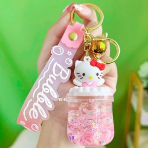 (1pc) Oil Quicksand Keychain/Car Keychain/Bag Keychain/Acrylic Bear Keychain