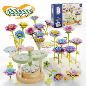Aoduoyaya DIY Fabric Flower Bouquets DIY Craft Handmade Flower Bouquets Toy Educational Creative DIY Flower Make Craft Kit