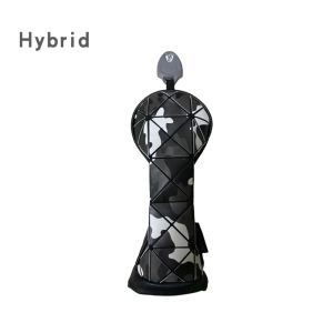 Golf Headcover Diamond Driver Fairway Hybird Wood Head Covers Set PU Leather Waterproof Soft Durable Golf Woods Club Accessories