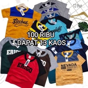 kaos anak umur 1-12 tahun/kaos anak distro murah