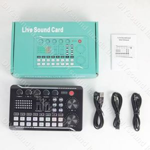F998 Sound Card การ์ดเสียง ไลฟ์สด บลูทูธ เปลี่ยนเสียง เอฟเฟกต์ 16 แบบ ปรับ EQ คาราโอเกะ พอดแคสต์ ร้องเพลง เล่นเกม
