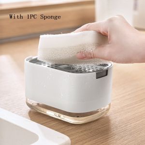 Mi.more Kotak Sabun Cuci Piring FREE 1PC Sponge / Kitchen Soap Dispenser Tempat
