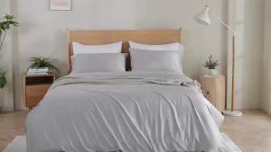 Famco 100% Bamboo Bedding Set 4-Piece 300 TC Eco-Friendly Breathable Soft