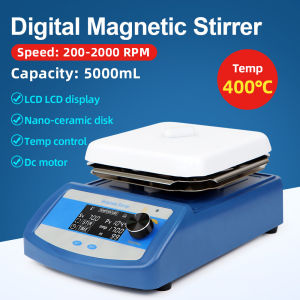 Laboratory Magnetic Stirrer Hot Plate Laboratory Stirrer Digital Display Constant Temperature Mixer Laboratory Equipment 1L 5L 220V 110V 1500Rpm