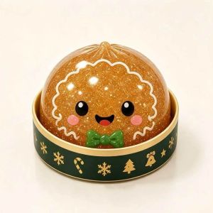 RGFV MALL Glitter Ball Christmas Stress Squeeze Toy Soft Texture Slow Rise Squishy Fidget Ball Sensory Toy Reindeer Christmas Party Favors Christmas Party