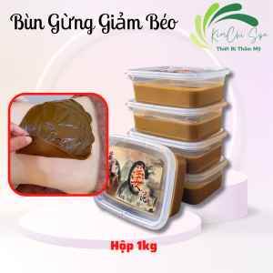 Bùn Gừng Dưỡng Sinh Giảm Béo hộp 1kg | Cao Gừng giảm béo dưỡng sinh