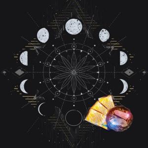 Tarot Tablecloth Altars Cloth Moon Phases Astrologys Tablecloth Divinations Mat Tapestry Wall Decoration