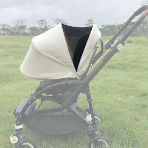 Stroller Sun Canopy Compatible Bugaboo Bee3/5/6 Fox Pushchair Extendable Sunshade Baby Trolley Roof Pram Hood With Mesh Window