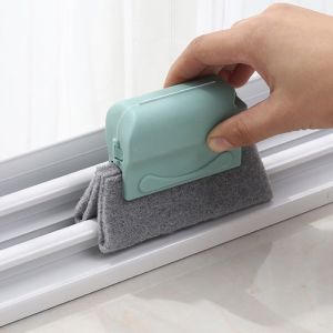 Groove cleaning brush Household Creative Window Groove Cleaning Cloth Dust Cleaning Brush Detachable Window Slot Clean Tool Sponge Scouring Pad