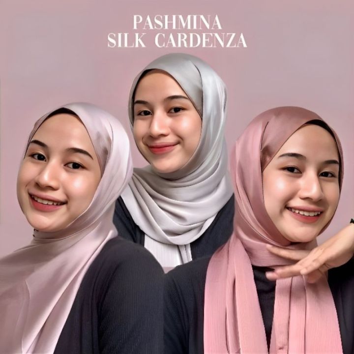 PASHMINA SILK | CRADENZA SATIN | PASHMINA SATIN SILK||HIJAB TREND ...