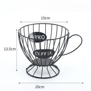 Nordic style Metal Universal Coffee Pod Holder Organizer for Counter Coffee Bar Coffee Pod Capsule