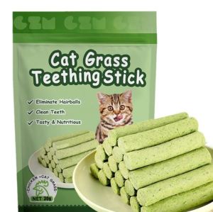 Cat Grass Sticks for Indoor Cats Cat Grass Chew Sticks Teeth Care Increase Appetite Hairball Removal