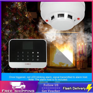 Wired optical inductive smoke detector DC 9-36V high sensitivity smoke alarm fire alarm protection