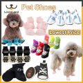 Lovinland Pet 4Pcs Pet WaterProof Rainshoe Anti-slip Rubber Boot Shoes Breathable Summer Mesh Casual Shoes Puppy Ankle Boots Dog  Socks For Small Medium Large Dogs Cats Outdoor Pet Accessories. 