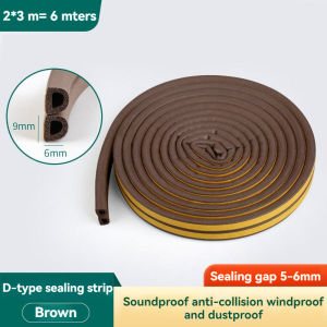 【COD】sealing strip window sound - insulation rubber strip waterproof fire - resistant shock - absorbing self - adhesive EVA foam rubber strip with adhesive
