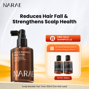 [NARAE] Scalp Booster Hair Tonic 150ml · Anti Hair Fall Tonic with Peptide · Cooling Effect · For Tropical Scalps · Reduce Visible Hair Fall · Strengthens Hair Root ·
