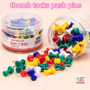 push pin 100pcs reusable plastic thumb tacks I-Shape box colorful decorative office school supplies