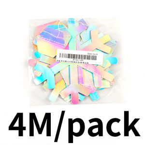 วันวาเลนไทน์คริสต์มาสสีรุ้ง4.8-13.5ซม. สำหรับงานเลี้ยงดอกไม้ประดับ DIY สร้างบรรยากาศเค้าโครงฉาก (4เมตร/แพ็ค)