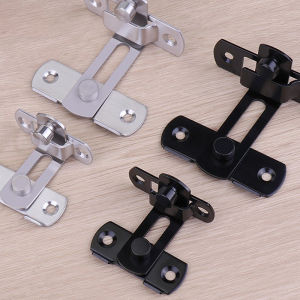 BJ🔩🔧🔗 Cửa Khóa bảo vệ chốt Bolt 90 180 độ thép không gỉ chuyển đổi chốt trượt Barn Door khóa đen sắt góc bên phải Barn khóa