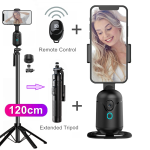 Wireless Gimbal Stabilizer Selfie Stick 360 Degree Face Tracking With Bluetooth Shutter For Smartphone iPhone Live Video Record