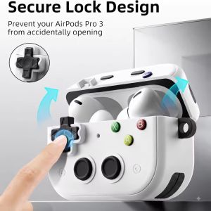 Earphone Case For AirPods 5 4 Case Game Controller Design Switch Lock Protective Shell