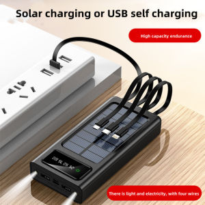 $$-Solarpowebank 80000mah power ban light powerbank Heavy duty power bank power bank  original asli power bank awet tahan lama power bank