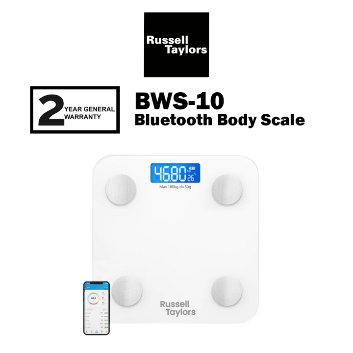 Russell Taylors Bluetooth Body Scale BWS-10 / BWS10 Penimbang Berat ...