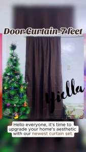 PARES PARES na Kulay ng Kurtina Plain Choco Brown Non Ring Curtain House & School Decoration - Door Window Shelves Board Divider Barrier even in Vehicles can use to cover from sunlight (from small size curtain to big sizes)